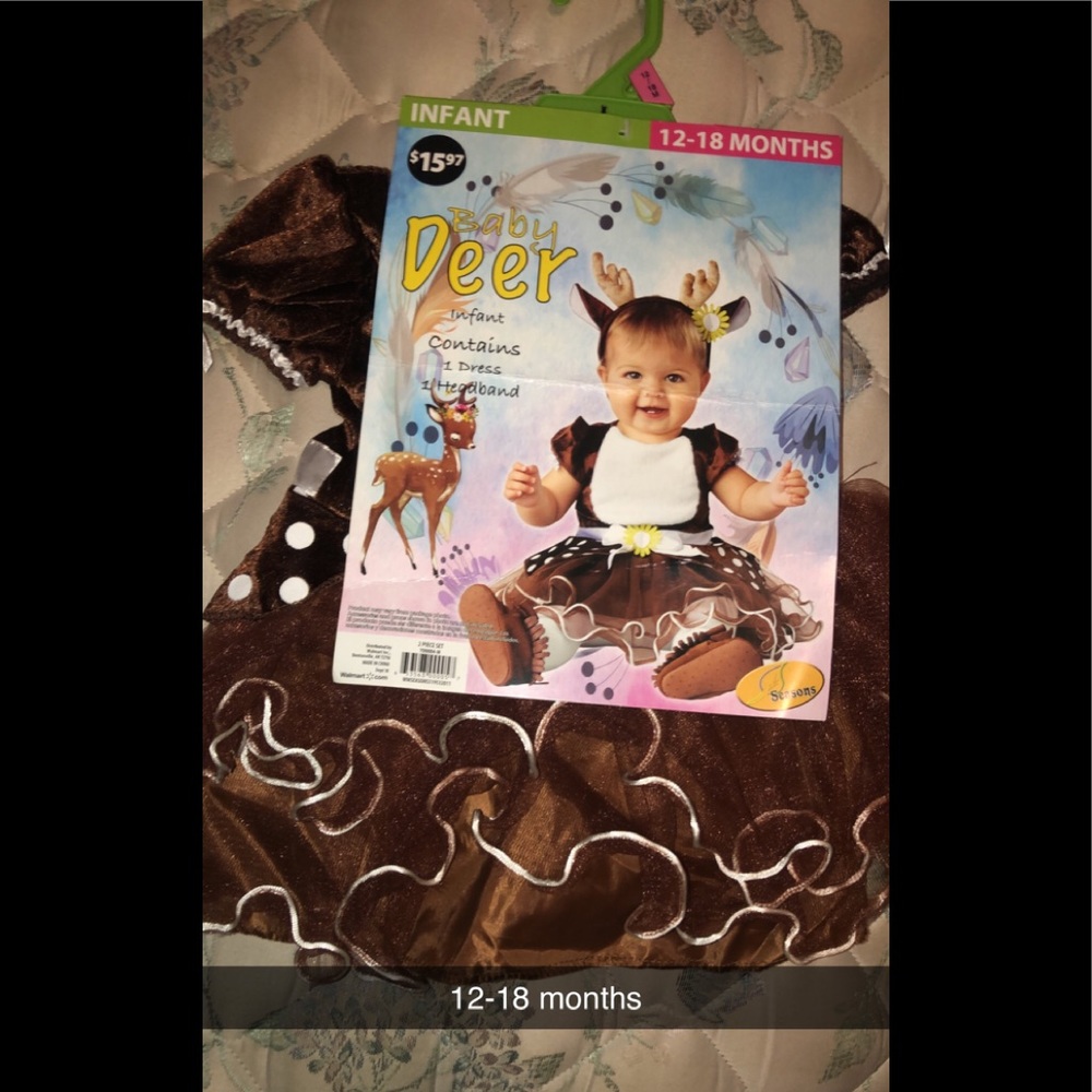 Infants 12-18 month deer costume